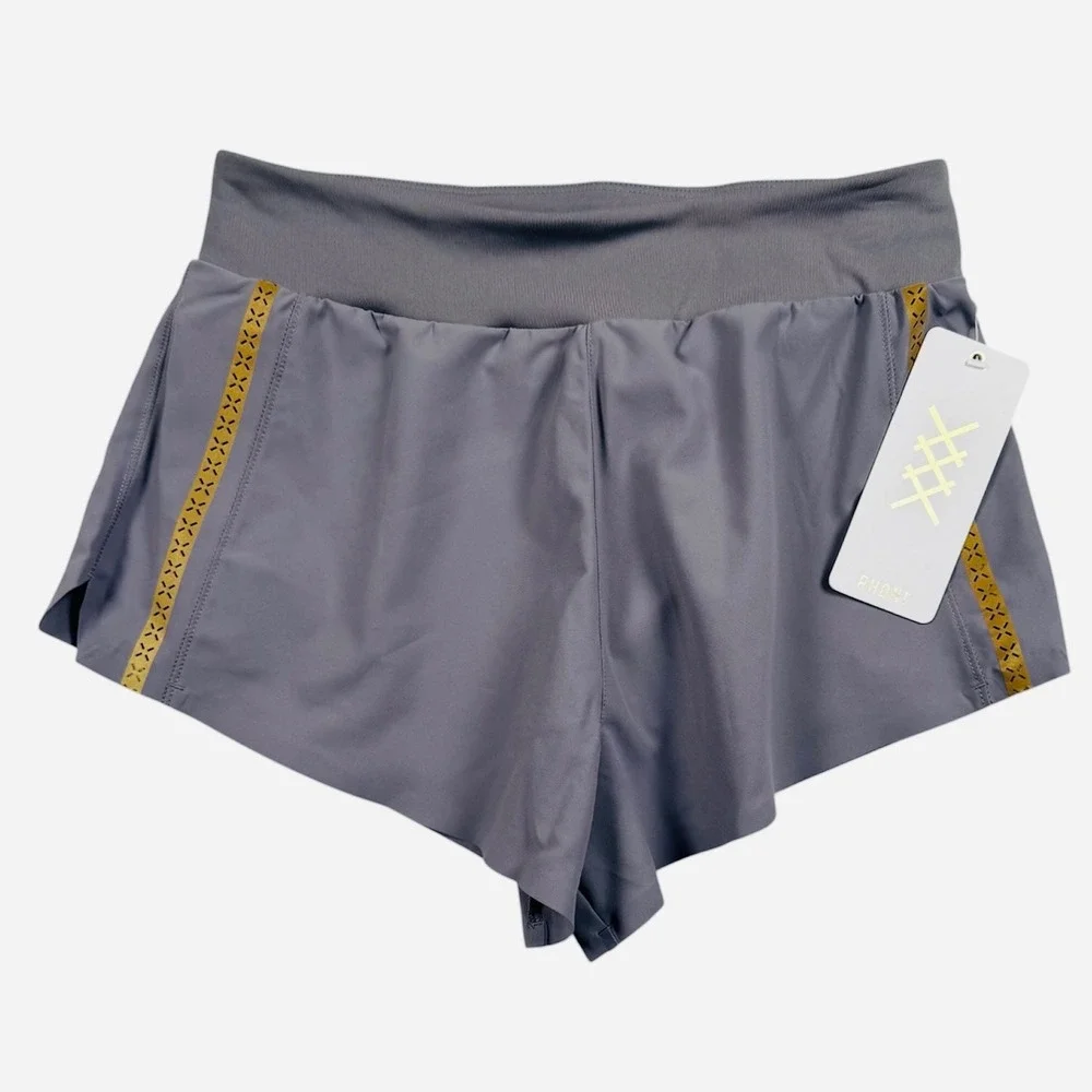 Rhone Breakaway Running Shorts Womens XS Gray‎ Lined Athletic Activewear New